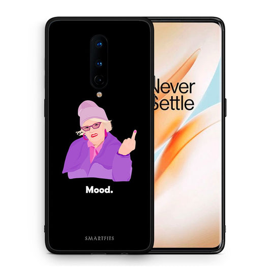Θήκη OnePlus 8 Grandma Mood Black από τη Smartfits με σχέδιο στο πίσω μέρος και μαύρο περίβλημα | OnePlus 8 Grandma Mood Black case with colorful back and black bezels