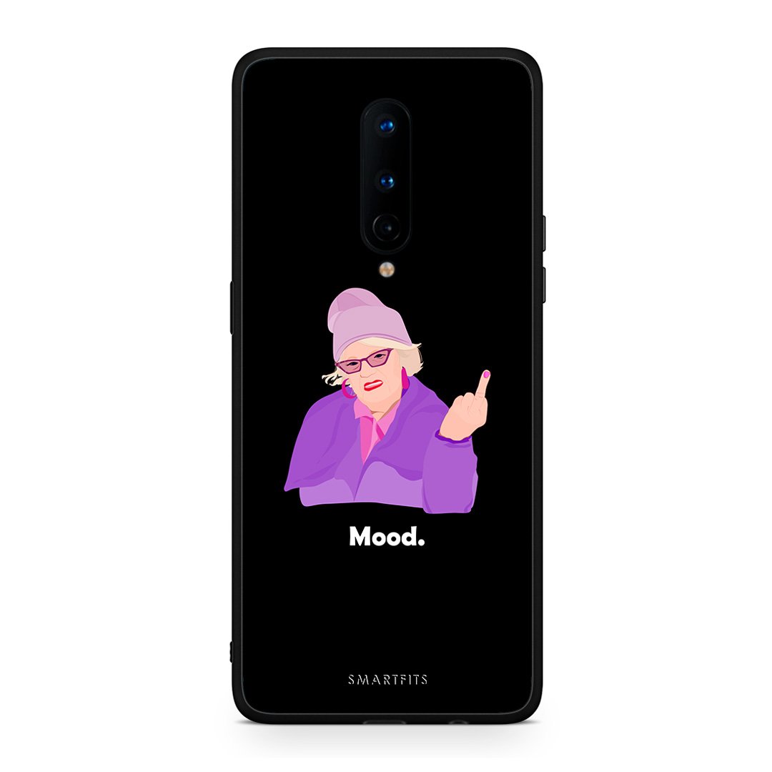 OnePlus 8 Grandma Mood Black θήκη από τη Smartfits με σχέδιο στο πίσω μέρος και μαύρο περίβλημα | Smartphone case with colorful back and black bezels by Smartfits