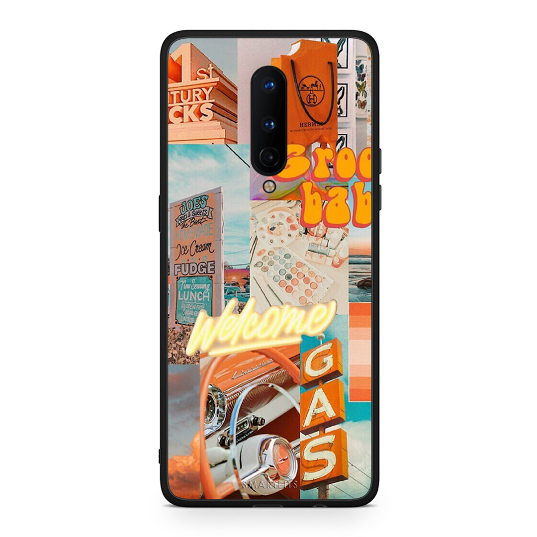 OnePlus 8 Groovy Babe Θήκη Αγίου Βαλεντίνου από τη Smartfits με σχέδιο στο πίσω μέρος και μαύρο περίβλημα | Smartphone case with colorful back and black bezels by Smartfits