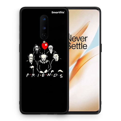 Θήκη OnePlus 8 Halloween Friends από τη Smartfits με σχέδιο στο πίσω μέρος και μαύρο περίβλημα | OnePlus 8 Halloween Friends case with colorful back and black bezels