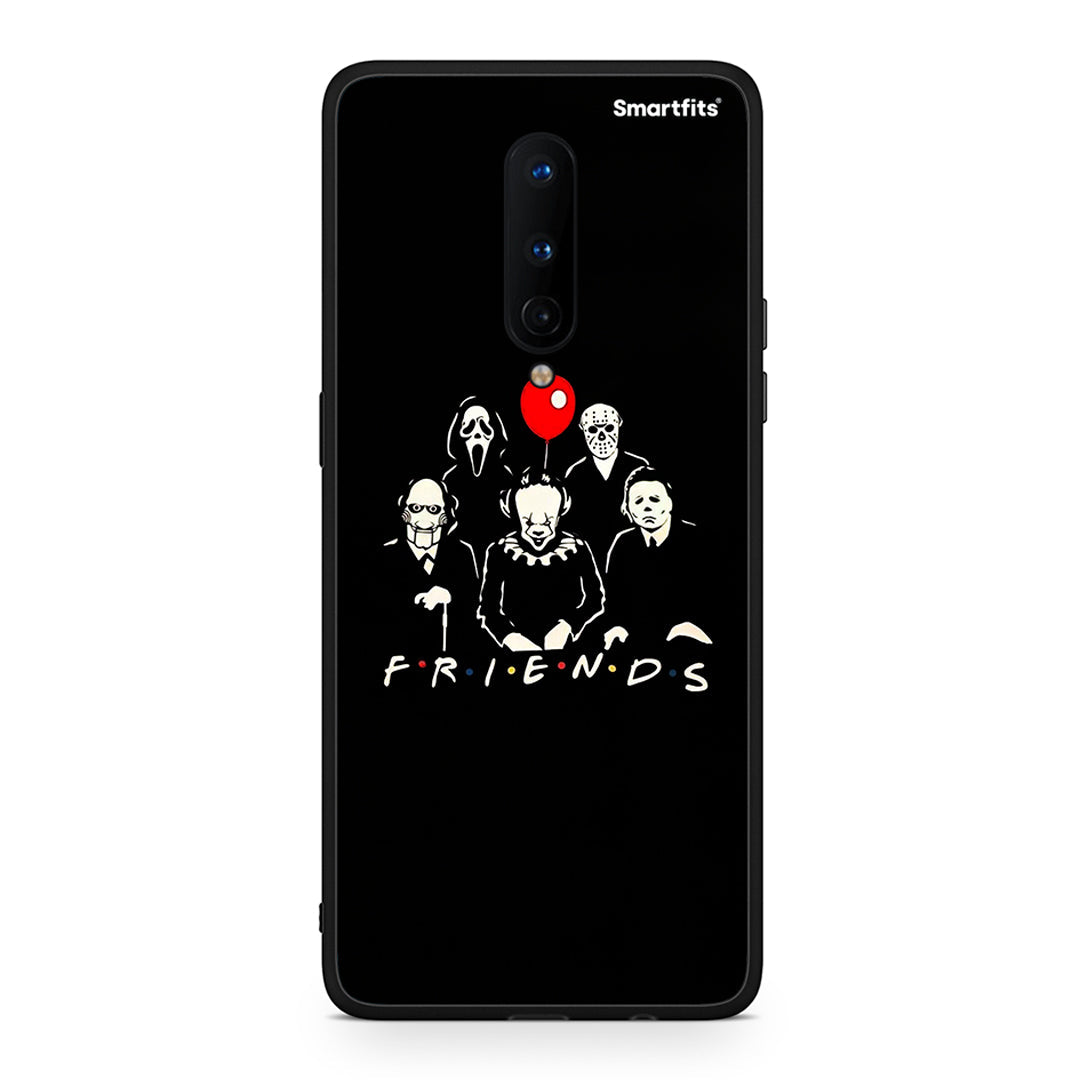 OnePlus 8 Halloween Friends Θήκη από τη Smartfits με σχέδιο στο πίσω μέρος και μαύρο περίβλημα | Smartphone case with colorful back and black bezels by Smartfits