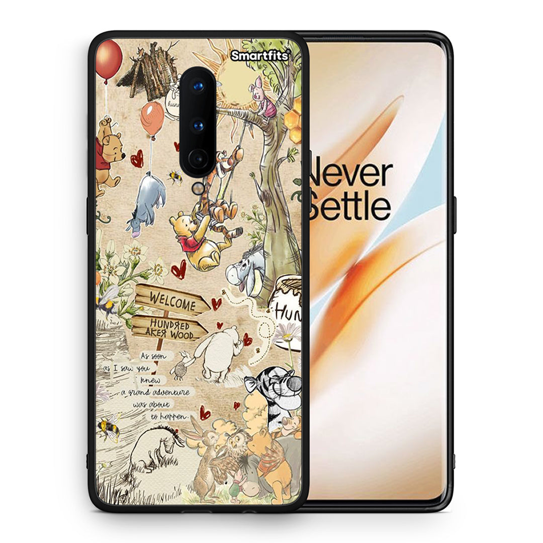 Θήκη OnePlus 8 Happy Friends από τη Smartfits με σχέδιο στο πίσω μέρος και μαύρο περίβλημα | OnePlus 8 Happy Friends case with colorful back and black bezels