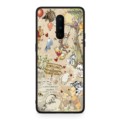 OnePlus 8 Happy Friends θήκη από τη Smartfits με σχέδιο στο πίσω μέρος και μαύρο περίβλημα | Smartphone case with colorful back and black bezels by Smartfits