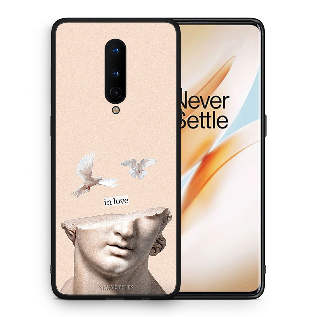 Θήκη OnePlus 8 In Love από τη Smartfits με σχέδιο στο πίσω μέρος και μαύρο περίβλημα | OnePlus 8 In Love case with colorful back and black bezels