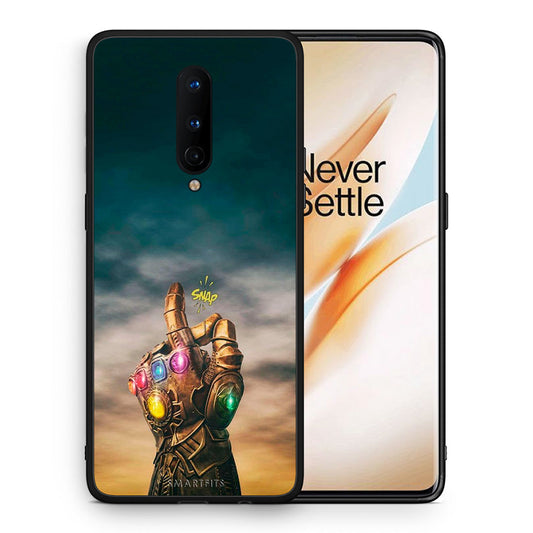 Θήκη OnePlus 8 Infinity Snap από τη Smartfits με σχέδιο στο πίσω μέρος και μαύρο περίβλημα | OnePlus 8 Infinity Snap case with colorful back and black bezels