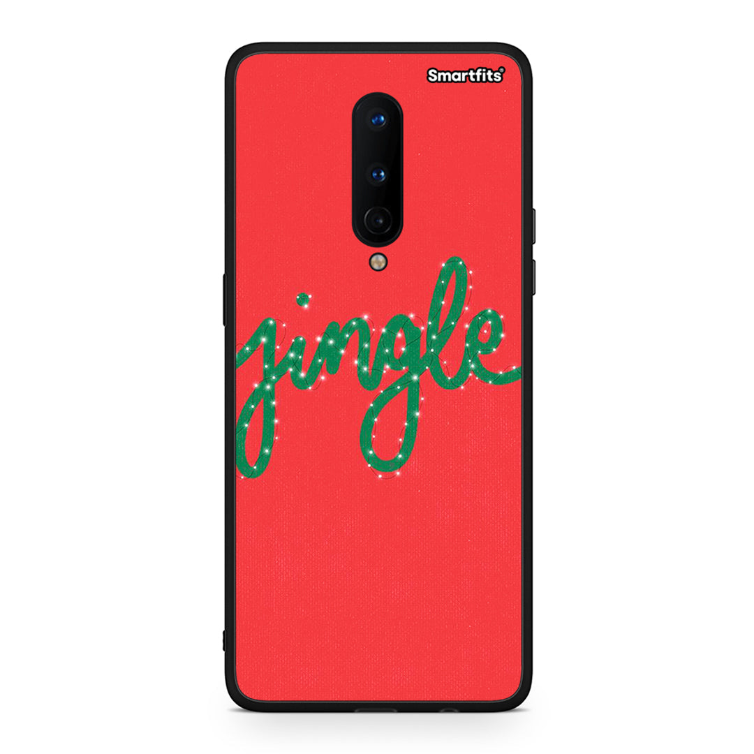 OnePlus 8 Jingle Xmas θήκη από τη Smartfits με σχέδιο στο πίσω μέρος και μαύρο περίβλημα | Smartphone case with colorful back and black bezels by Smartfits