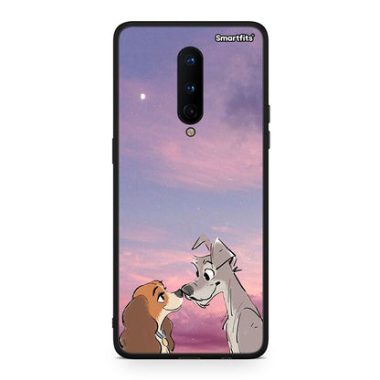 OnePlus 8 Lady And Tramp θήκη από τη Smartfits με σχέδιο στο πίσω μέρος και μαύρο περίβλημα | Smartphone case with colorful back and black bezels by Smartfits