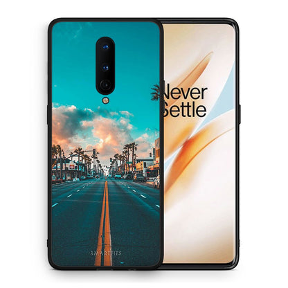 Θήκη OnePlus 8 City Landscape από τη Smartfits με σχέδιο στο πίσω μέρος και μαύρο περίβλημα | OnePlus 8 City Landscape case with colorful back and black bezels