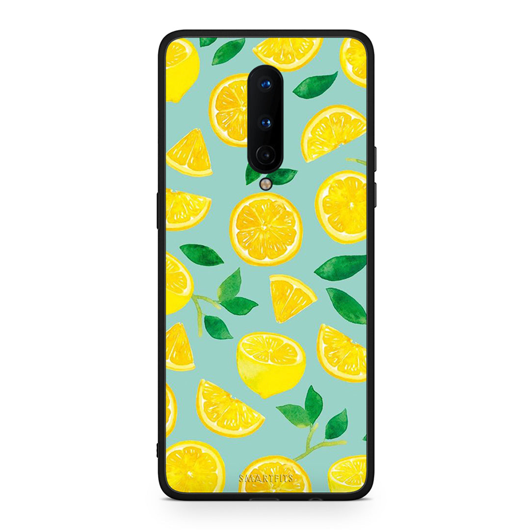 OnePlus 8 Lemons θήκη από τη Smartfits με σχέδιο στο πίσω μέρος και μαύρο περίβλημα | Smartphone case with colorful back and black bezels by Smartfits