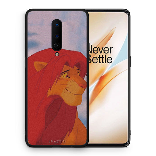 Θήκη Αγίου Βαλεντίνου OnePlus 8 Lion Love 1 από τη Smartfits με σχέδιο στο πίσω μέρος και μαύρο περίβλημα | OnePlus 8 Lion Love 1 case with colorful back and black bezels