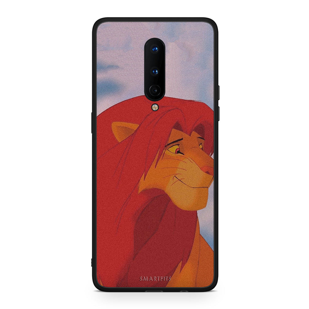 OnePlus 8 Lion Love 1 Θήκη Αγίου Βαλεντίνου από τη Smartfits με σχέδιο στο πίσω μέρος και μαύρο περίβλημα | Smartphone case with colorful back and black bezels by Smartfits