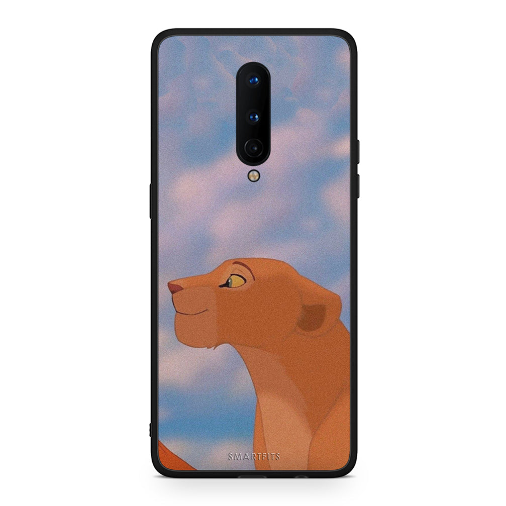 OnePlus 8 Lion Love 2 Θήκη Αγίου Βαλεντίνου από τη Smartfits με σχέδιο στο πίσω μέρος και μαύρο περίβλημα | Smartphone case with colorful back and black bezels by Smartfits