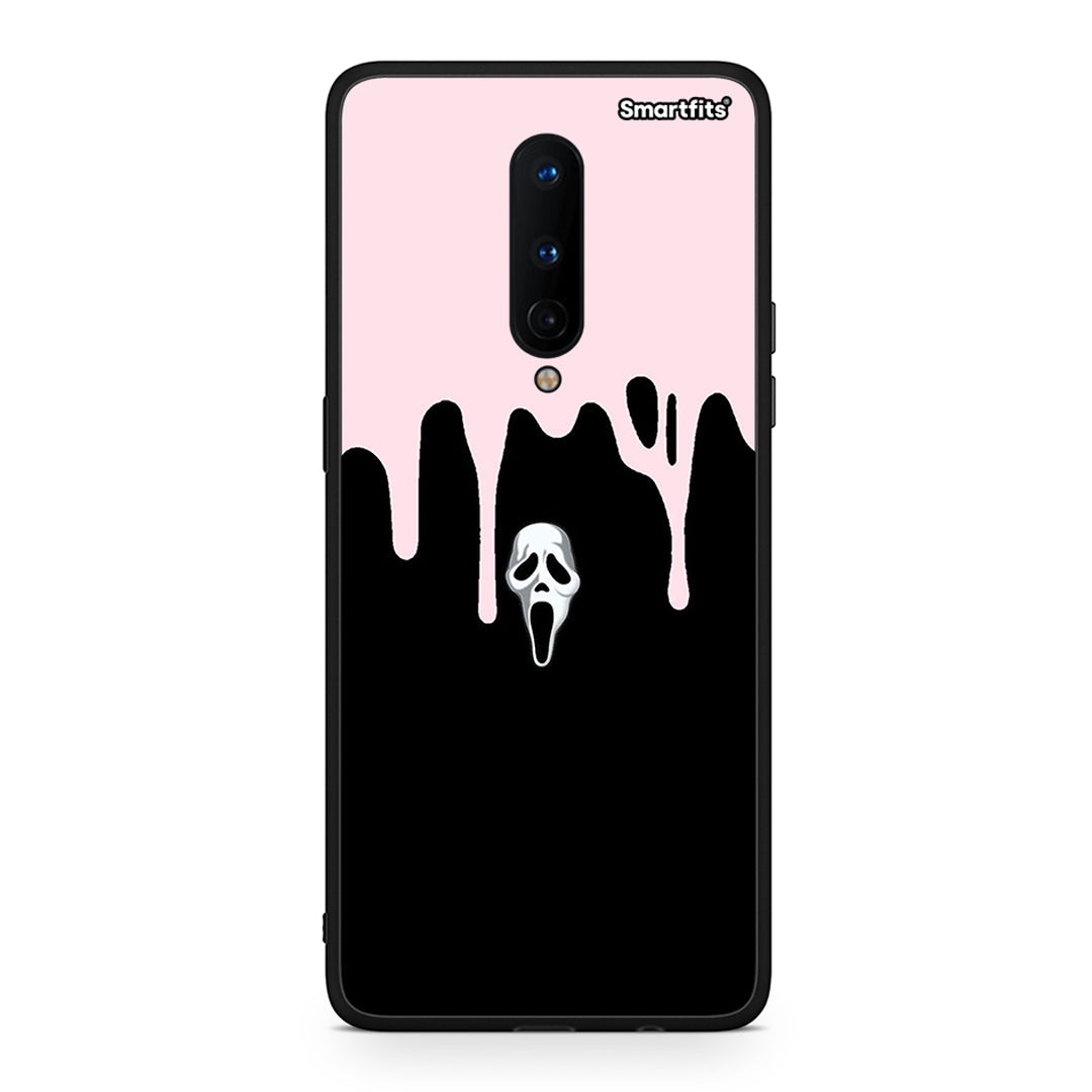 OnePlus 8 Melting Halloween Mask Θήκη από τη Smartfits με σχέδιο στο πίσω μέρος και μαύρο περίβλημα | Smartphone case with colorful back and black bezels by Smartfits