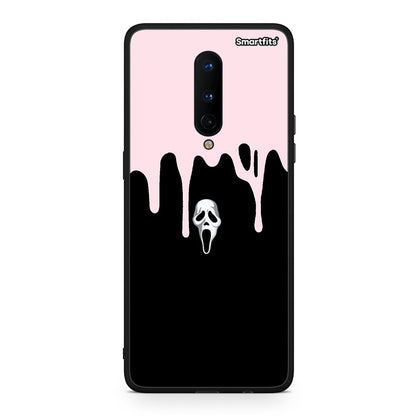 OnePlus 8 Melting Halloween Mask Θήκη από τη Smartfits με σχέδιο στο πίσω μέρος και μαύρο περίβλημα | Smartphone case with colorful back and black bezels by Smartfits
