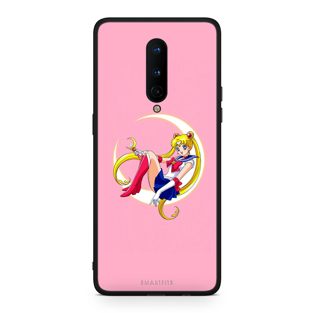 OnePlus 8 Moon Girl θήκη από τη Smartfits με σχέδιο στο πίσω μέρος και μαύρο περίβλημα | Smartphone case with colorful back and black bezels by Smartfits