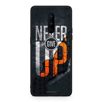 Thumbnail for OnePlus 8 Never Give Up Θήκη Αγίου Βαλεντίνου από τη Smartfits με σχέδιο στο πίσω μέρος και μαύρο περίβλημα | Smartphone case with colorful back and black bezels by Smartfits