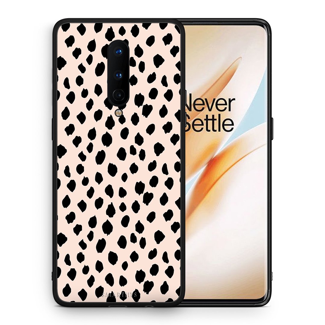 Θήκη OnePlus 8 New Polka Dots από τη Smartfits με σχέδιο στο πίσω μέρος και μαύρο περίβλημα | OnePlus 8 New Polka Dots case with colorful back and black bezels