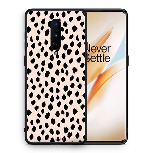 Θήκη OnePlus 8 New Polka Dots από τη Smartfits με σχέδιο στο πίσω μέρος και μαύρο περίβλημα | OnePlus 8 New Polka Dots case with colorful back and black bezels
