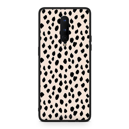 OnePlus 8 New Polka Dots θήκη από τη Smartfits με σχέδιο στο πίσω μέρος και μαύρο περίβλημα | Smartphone case with colorful back and black bezels by Smartfits