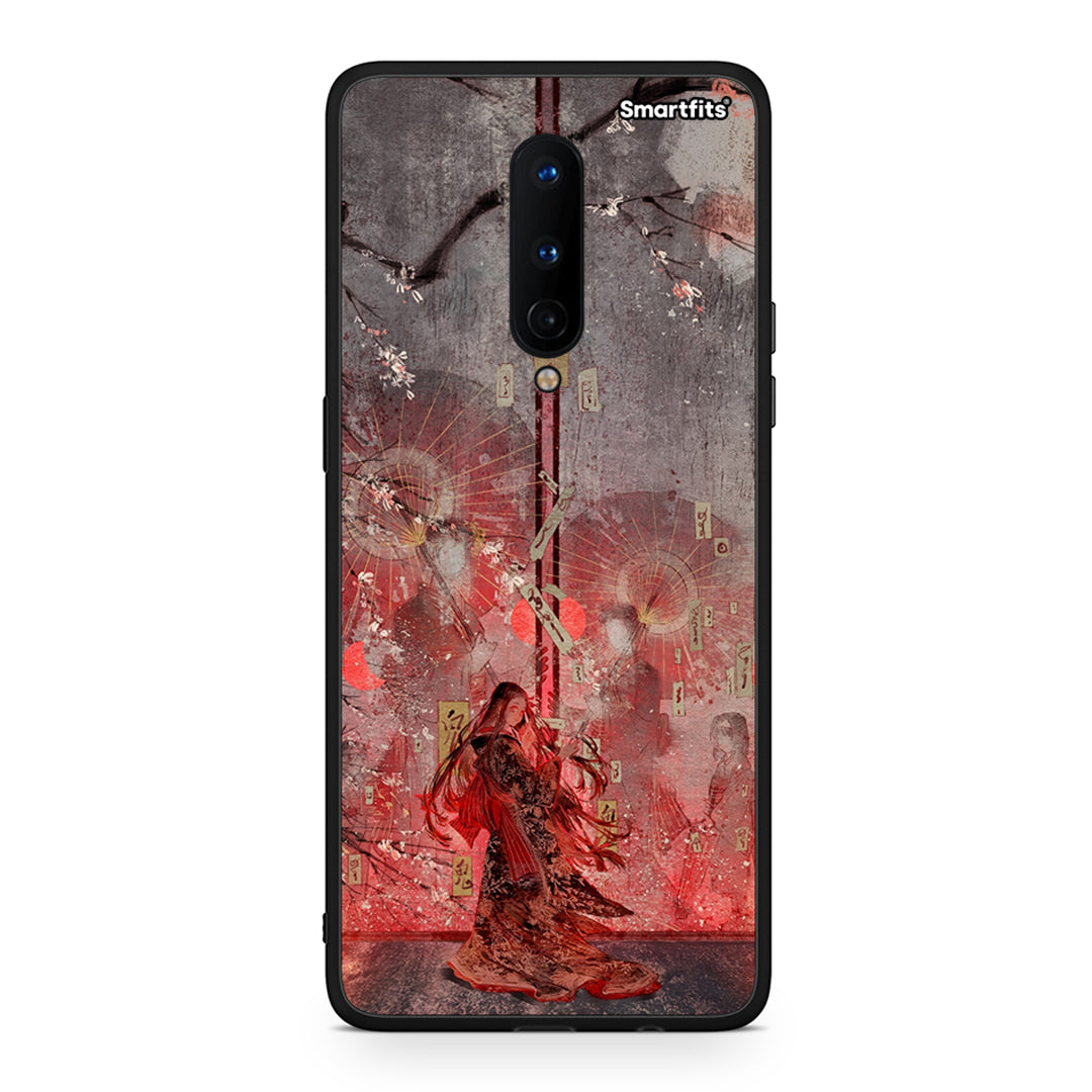 OnePlus 8 Nezuko Kamado θήκη από τη Smartfits με σχέδιο στο πίσω μέρος και μαύρο περίβλημα | Smartphone case with colorful back and black bezels by Smartfits