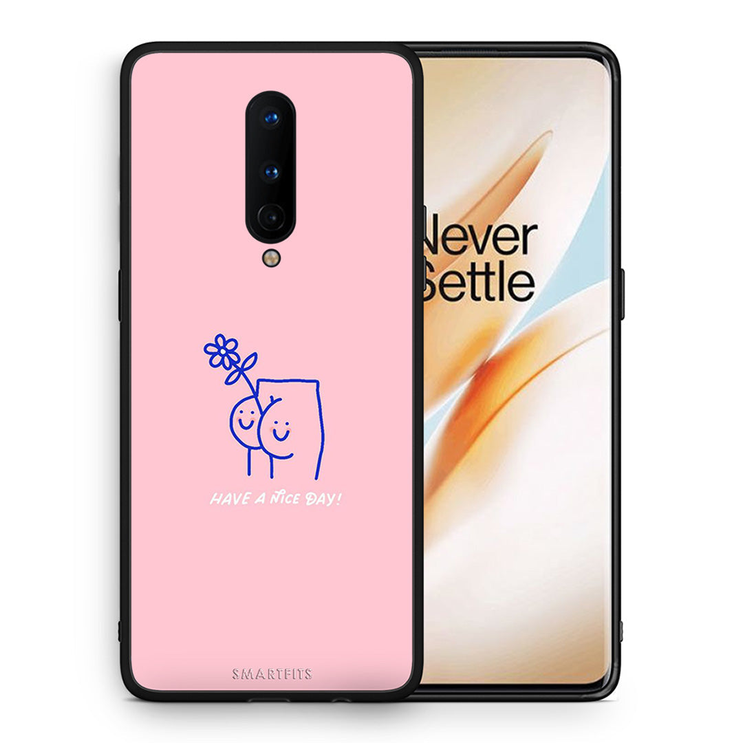 Θήκη OnePlus 8 Nice Day από τη Smartfits με σχέδιο στο πίσω μέρος και μαύρο περίβλημα | OnePlus 8 Nice Day case with colorful back and black bezels