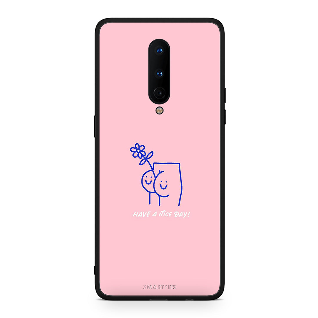 OnePlus 8 Nice Day θήκη από τη Smartfits με σχέδιο στο πίσω μέρος και μαύρο περίβλημα | Smartphone case with colorful back and black bezels by Smartfits