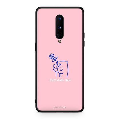 OnePlus 8 Nice Day θήκη από τη Smartfits με σχέδιο στο πίσω μέρος και μαύρο περίβλημα | Smartphone case with colorful back and black bezels by Smartfits