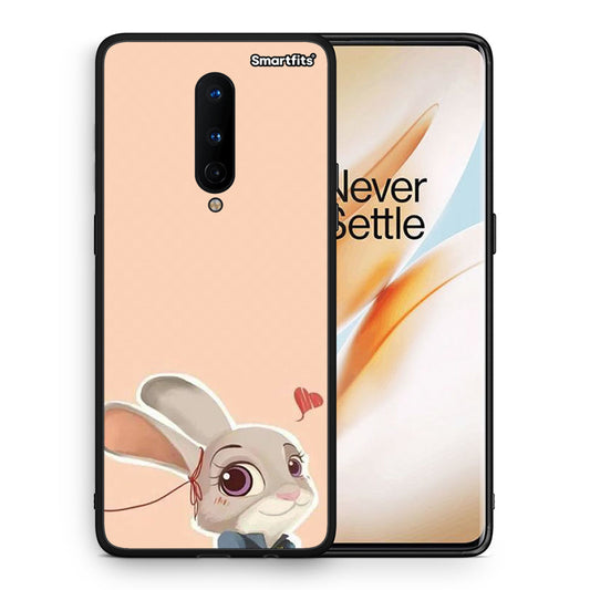 Θήκη OnePlus 8 Nick Wilde And Judy Hopps Love 2 από τη Smartfits με σχέδιο στο πίσω μέρος και μαύρο περίβλημα | OnePlus 8 Nick Wilde And Judy Hopps Love 2 case with colorful back and black bezels