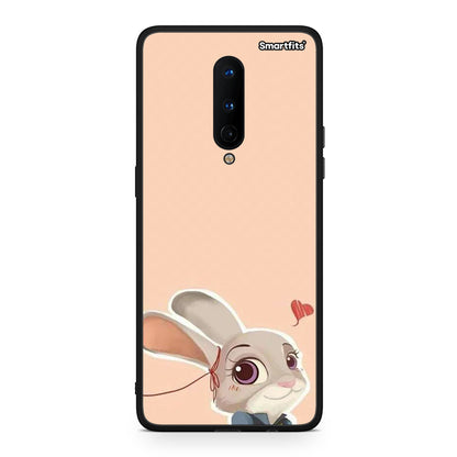 OnePlus 8 Nick Wilde And Judy Hopps Love 2 θήκη από τη Smartfits με σχέδιο στο πίσω μέρος και μαύρο περίβλημα | Smartphone case with colorful back and black bezels by Smartfits