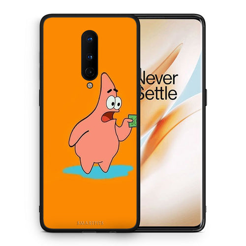 Θήκη Αγίου Βαλεντίνου OnePlus 8 No Money 1 από τη Smartfits με σχέδιο στο πίσω μέρος και μαύρο περίβλημα | OnePlus 8 No Money 1 case with colorful back and black bezels