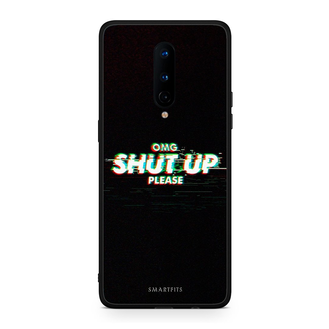 OnePlus 8 OMG ShutUp θήκη από τη Smartfits με σχέδιο στο πίσω μέρος και μαύρο περίβλημα | Smartphone case with colorful back and black bezels by Smartfits