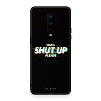 Thumbnail for OnePlus 8 OMG ShutUp θήκη από τη Smartfits με σχέδιο στο πίσω μέρος και μαύρο περίβλημα | Smartphone case with colorful back and black bezels by Smartfits