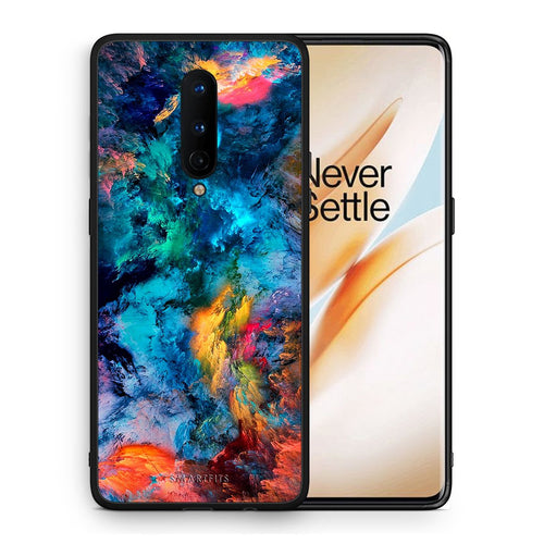 Θήκη OnePlus 8 Crayola Paint από τη Smartfits με σχέδιο στο πίσω μέρος και μαύρο περίβλημα | OnePlus 8 Crayola Paint case with colorful back and black bezels