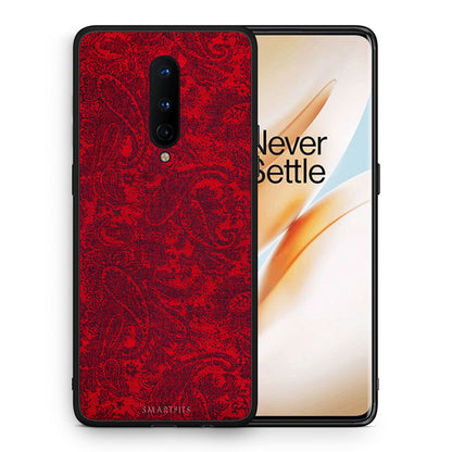 Θήκη OnePlus 8 Paisley Cashmere από τη Smartfits με σχέδιο στο πίσω μέρος και μαύρο περίβλημα | OnePlus 8 Paisley Cashmere case with colorful back and black bezels