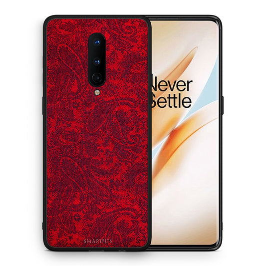 Θήκη OnePlus 8 Paisley Cashmere από τη Smartfits με σχέδιο στο πίσω μέρος και μαύρο περίβλημα | OnePlus 8 Paisley Cashmere case with colorful back and black bezels