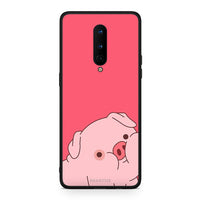 Thumbnail for OnePlus 8 Pig Love 1 Θήκη Αγίου Βαλεντίνου από τη Smartfits με σχέδιο στο πίσω μέρος και μαύρο περίβλημα | Smartphone case with colorful back and black bezels by Smartfits