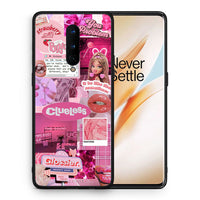Thumbnail for Θήκη Αγίου Βαλεντίνου OnePlus 8 Pink Love από τη Smartfits με σχέδιο στο πίσω μέρος και μαύρο περίβλημα | OnePlus 8 Pink Love case with colorful back and black bezels