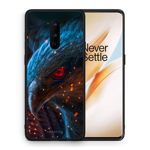 Θήκη OnePlus 8 Eagle PopArt από τη Smartfits με σχέδιο στο πίσω μέρος και μαύρο περίβλημα | OnePlus 8 Eagle PopArt case with colorful back and black bezels