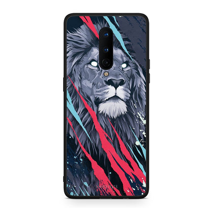 4 - OnePlus 8 Lion Designer PopArt case, cover, bumper