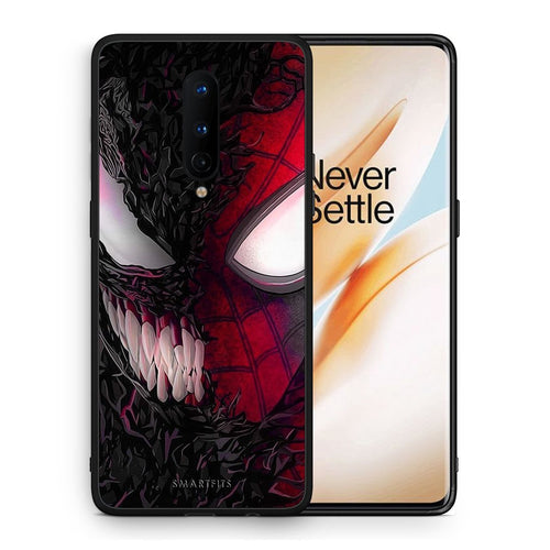 Θήκη OnePlus 8 SpiderVenom PopArt από τη Smartfits με σχέδιο στο πίσω μέρος και μαύρο περίβλημα | OnePlus 8 SpiderVenom PopArt case with colorful back and black bezels