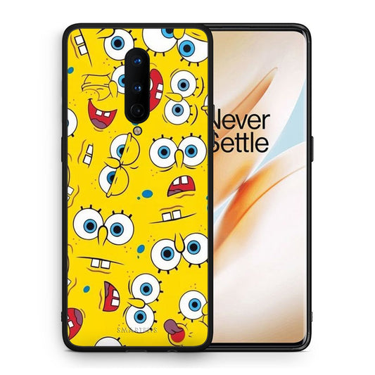 Θήκη OnePlus 8 Sponge PopArt από τη Smartfits με σχέδιο στο πίσω μέρος και μαύρο περίβλημα | OnePlus 8 Sponge PopArt case with colorful back and black bezels