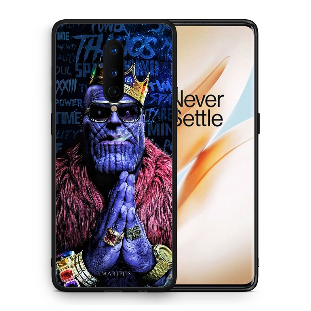 Θήκη OnePlus 8 Thanos PopArt από τη Smartfits με σχέδιο στο πίσω μέρος και μαύρο περίβλημα | OnePlus 8 Thanos PopArt case with colorful back and black bezels