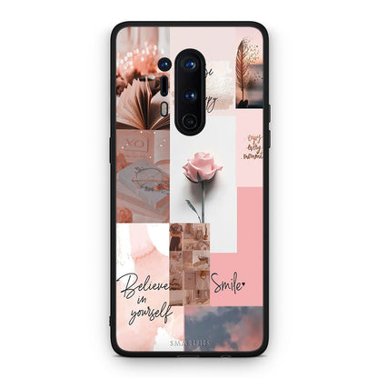 OnePlus 8 Pro Aesthetic Collage θήκη από τη Smartfits με σχέδιο στο πίσω μέρος και μαύρο περίβλημα | Smartphone case with colorful back and black bezels by Smartfits