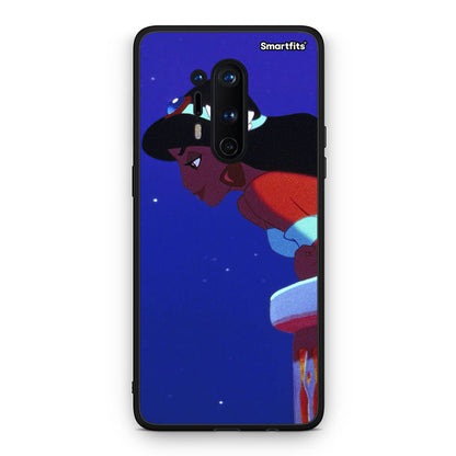 OnePlus 8 Pro Alladin And Jasmine Love 2 θήκη από τη Smartfits με σχέδιο στο πίσω μέρος και μαύρο περίβλημα | Smartphone case with colorful back and black bezels by Smartfits