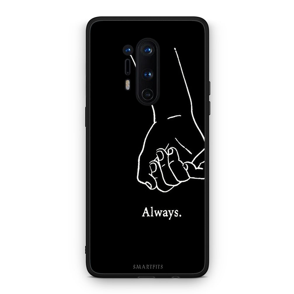OnePlus 8 Pro Always & Forever 1 Θήκη Αγίου Βαλεντίνου από τη Smartfits με σχέδιο στο πίσω μέρος και μαύρο περίβλημα | Smartphone case with colorful back and black bezels by Smartfits