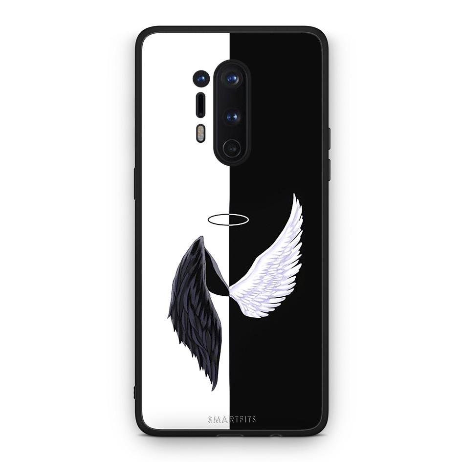 OnePlus 8 Pro Angels Demons θήκη από τη Smartfits με σχέδιο στο πίσω μέρος και μαύρο περίβλημα | Smartphone case with colorful back and black bezels by Smartfits