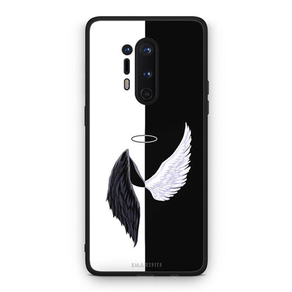 OnePlus 8 Pro Angels Demons θήκη από τη Smartfits με σχέδιο στο πίσω μέρος και μαύρο περίβλημα | Smartphone case with colorful back and black bezels by Smartfits