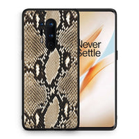 Thumbnail for Θήκη OnePlus 8 Pro Fashion Snake Animal από τη Smartfits με σχέδιο στο πίσω μέρος και μαύρο περίβλημα | OnePlus 8 Pro Fashion Snake Animal case with colorful back and black bezels
