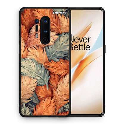 Θήκη OnePlus 8 Pro Autumn Leaves από τη Smartfits με σχέδιο στο πίσω μέρος και μαύρο περίβλημα | OnePlus 8 Pro Autumn Leaves case with colorful back and black bezels