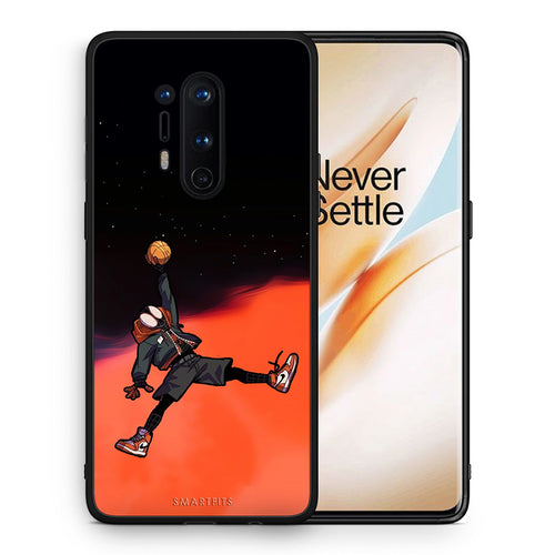 Θήκη OnePlus 8 Pro Basketball Hero από τη Smartfits με σχέδιο στο πίσω μέρος και μαύρο περίβλημα | OnePlus 8 Pro Basketball Hero case with colorful back and black bezels